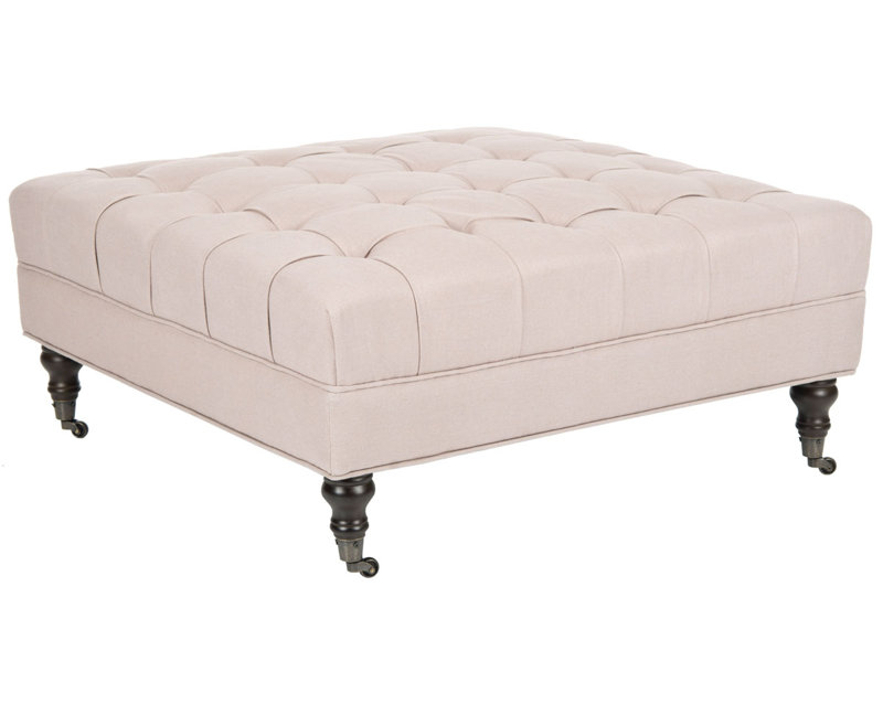 Repose-pieds Ghazali, 100% polyester beige