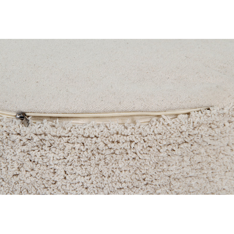 Pyjama Party Upholstered Pouf, Natural