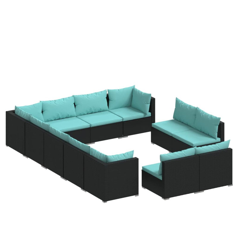 Kurumi 12 Piece 12 - Person Seating Group with Cushions