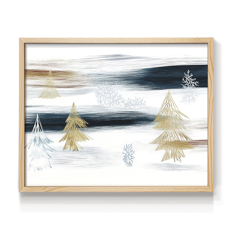«Chirstmas Art» - CC XXXVII - Reproduction encadrée - Restickable, H 8 po x l 10 po, Naturel