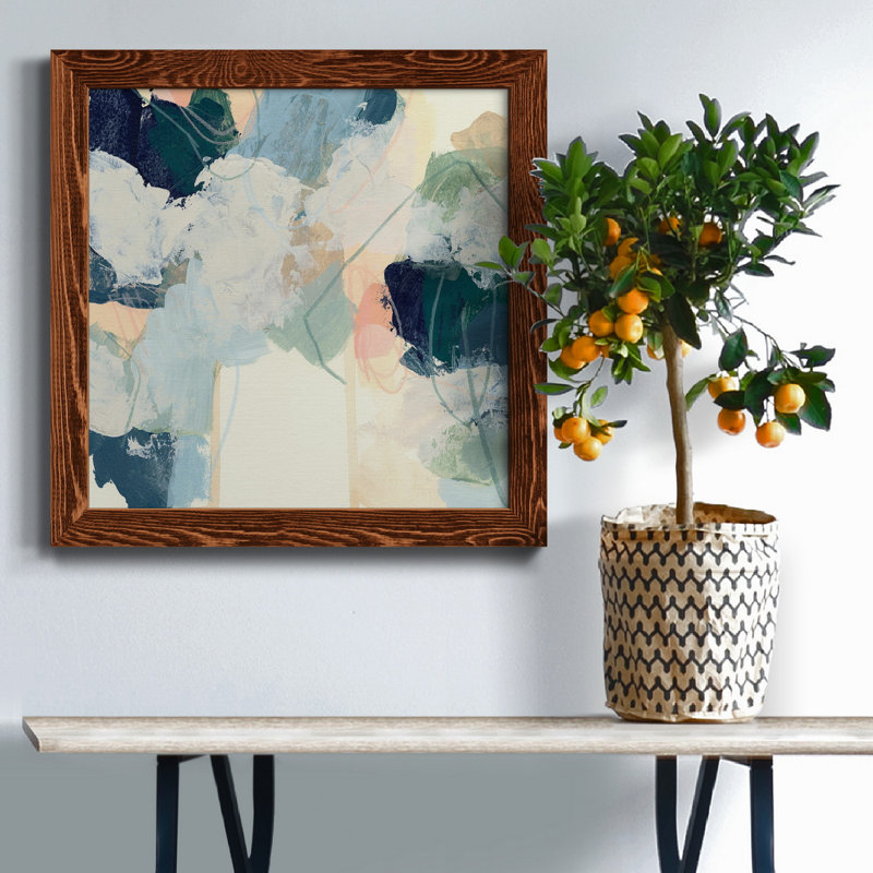 Cloud Gesture I - Toile encadrée de qualité supérieure - prête à être accrochée, H 35,5 po x l 35,5 po x P 1,5 po