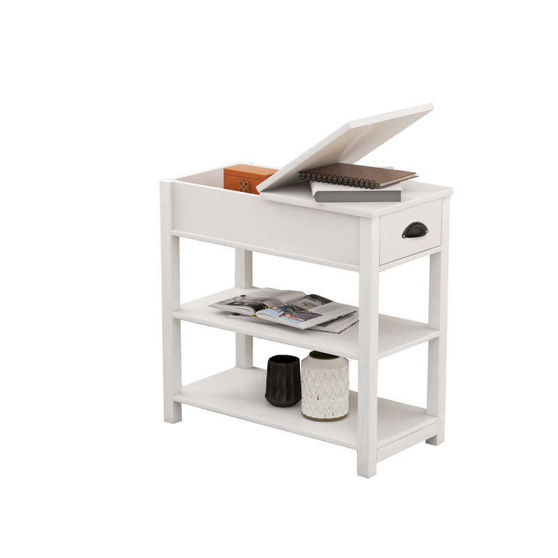 Narrow Side Table With Drawer, Accent Table