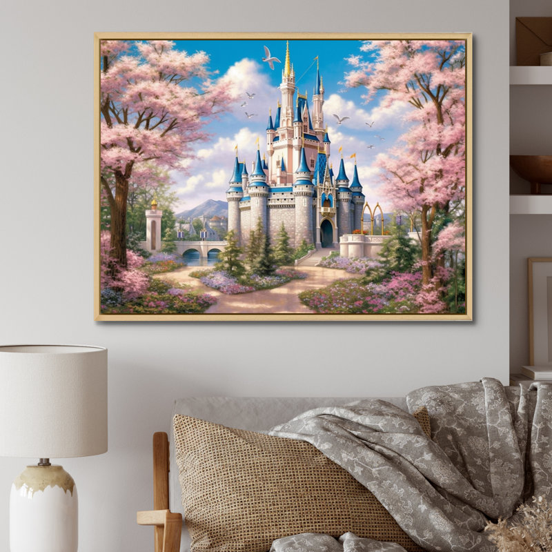 «Enchantment Of Castles - Castles», reproduction sur toile encadrée, H 30 po x l 40 po x P 1,5 po, Cadre naturel flottant