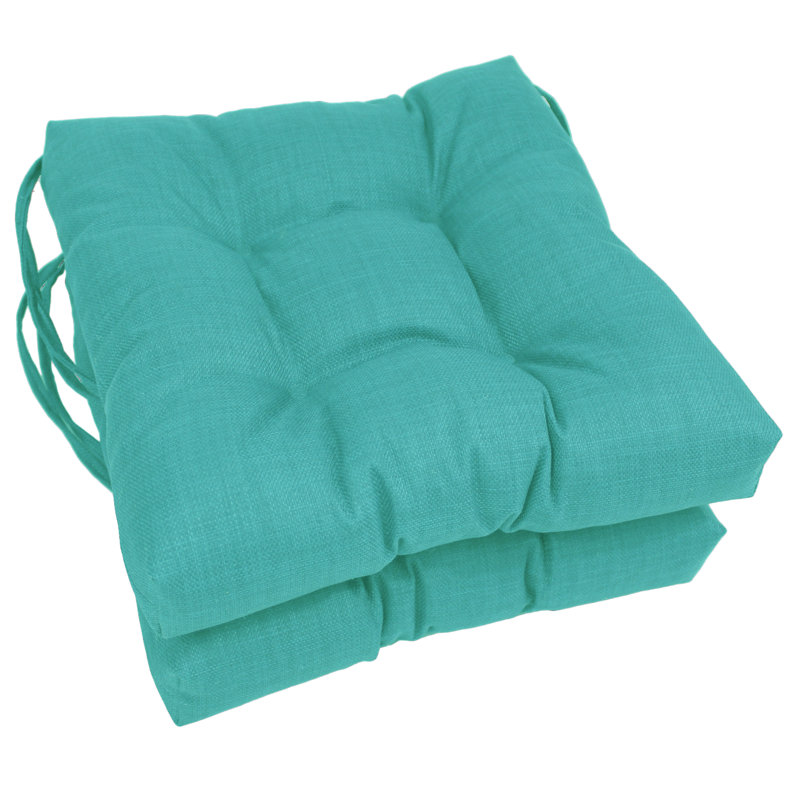 Outdoor 3.5'' Seat Cushion, Aqua Blue