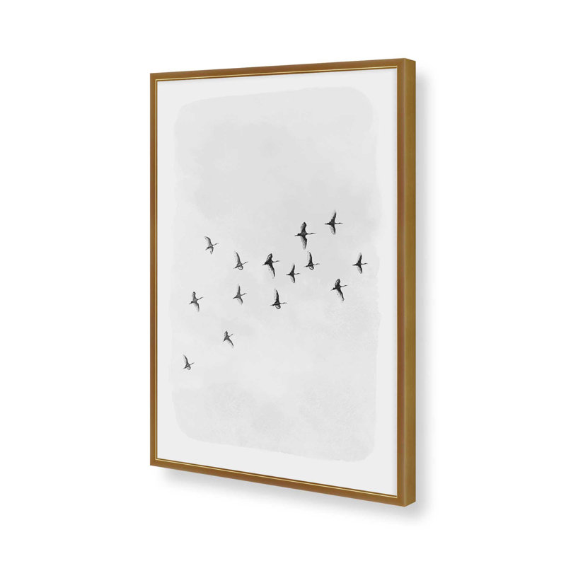 Reproduction d'art sur toile «NCHCH Bird of Birds» par Nadja, H 16 po x l 12 po, Doré