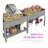 Large Elevated Wooden Raised Garden Bed - Grey Finish Planter Box with Divided Planting Sections