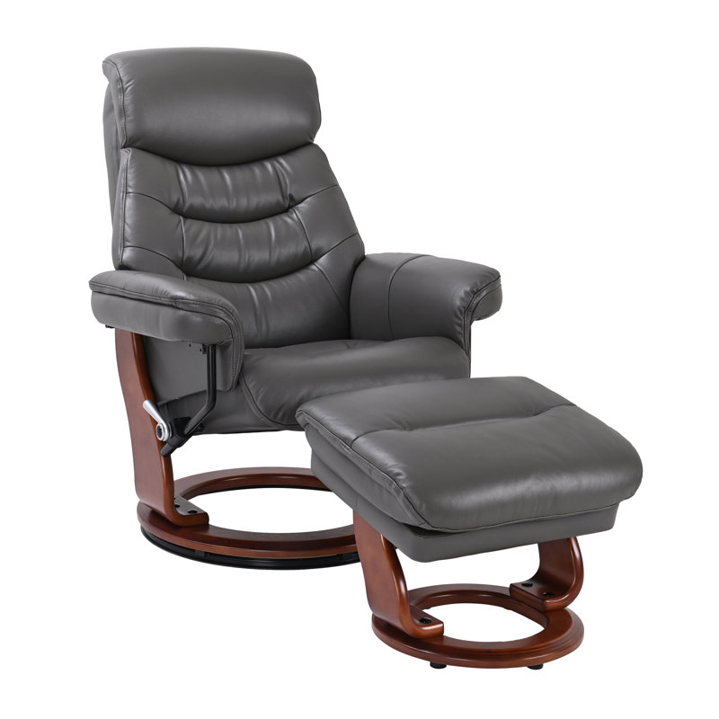 Monroy Swivel Recliner, Gray