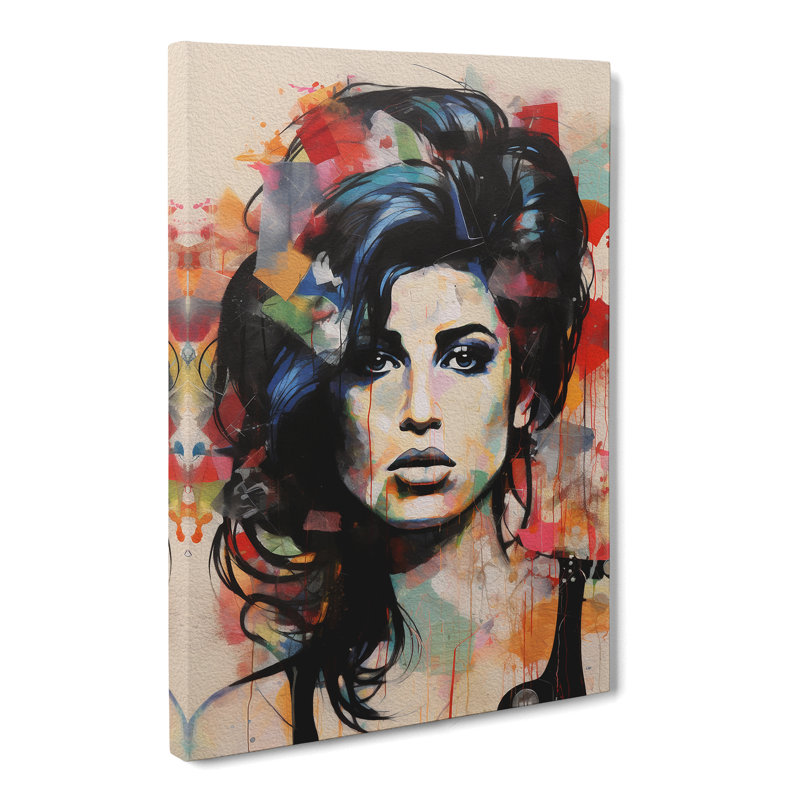 Amy Winehouse Constructivism - Wrapped Canvas, 50cm H x 35cm W x 3cm D