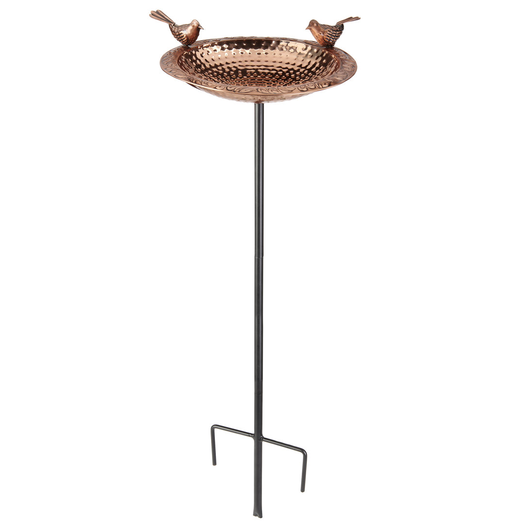 Dowski Copper Single Tier Birdbath House of Hampton®