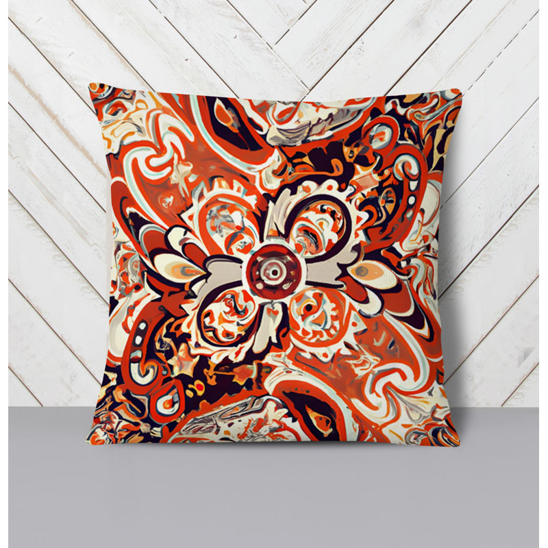 Throw Pillow, 16"H x 16"W, Pillow Cover Only - No Insert