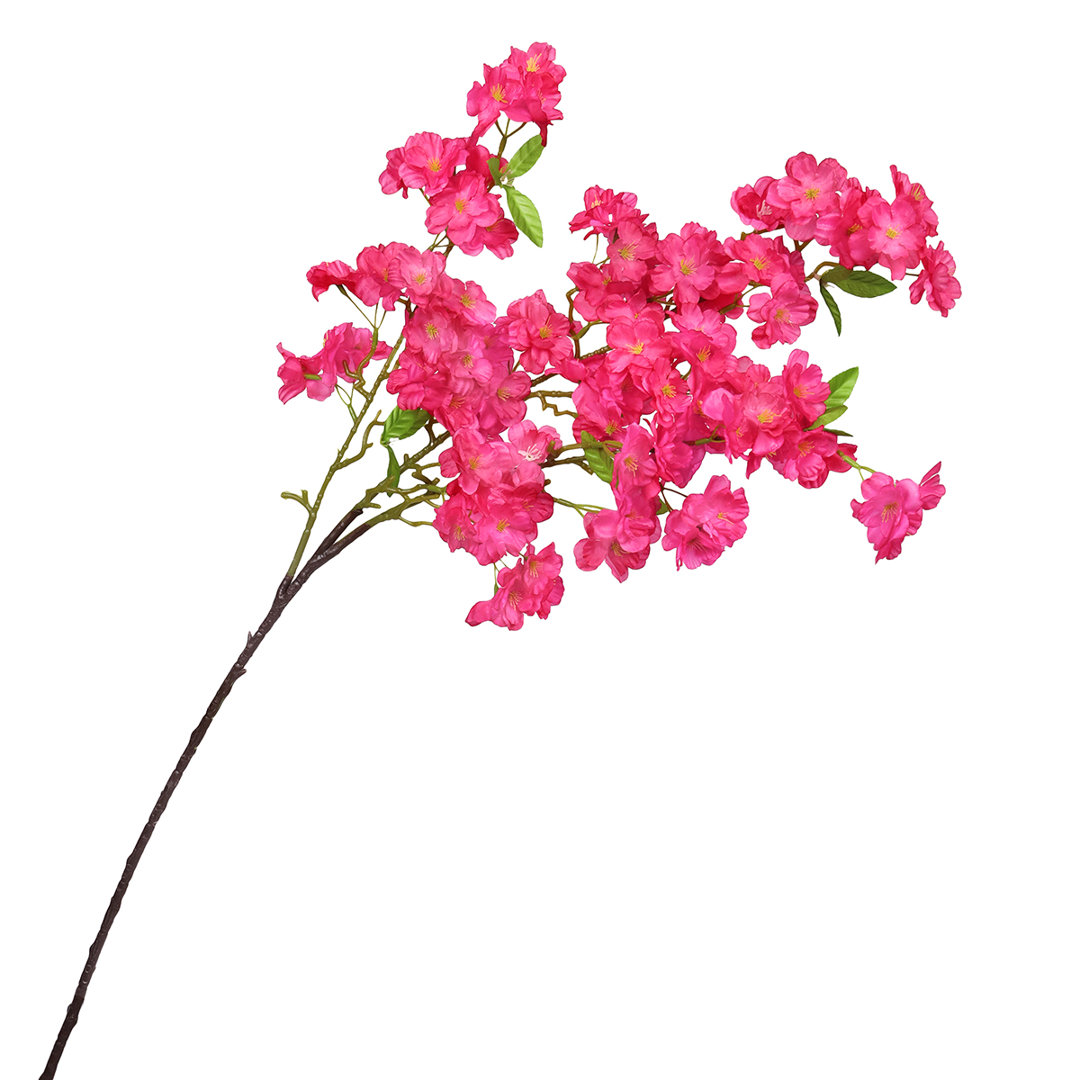 Coso Artificial Cherry Blossom Flower Stem (Set of 3) Primrue Flower 