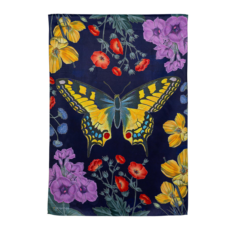 Drapeau de maison Butterfly Garden