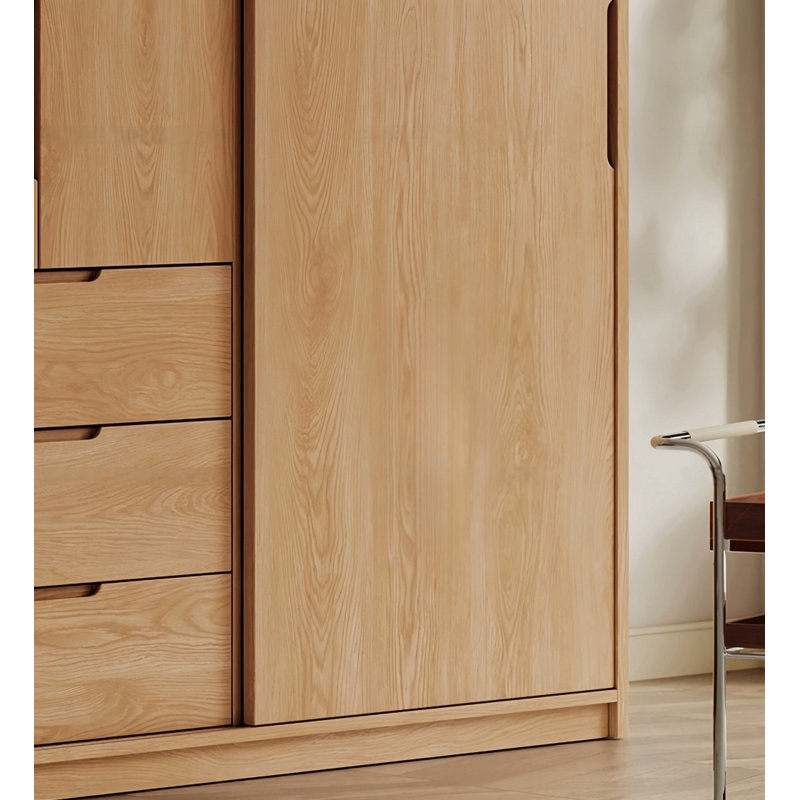 Modern Simple Push Pull Closet, 98.43" H x 47.24" W x 23.62" D