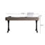 Bureau de luxe en pierre frittée blanc clair-1448005986