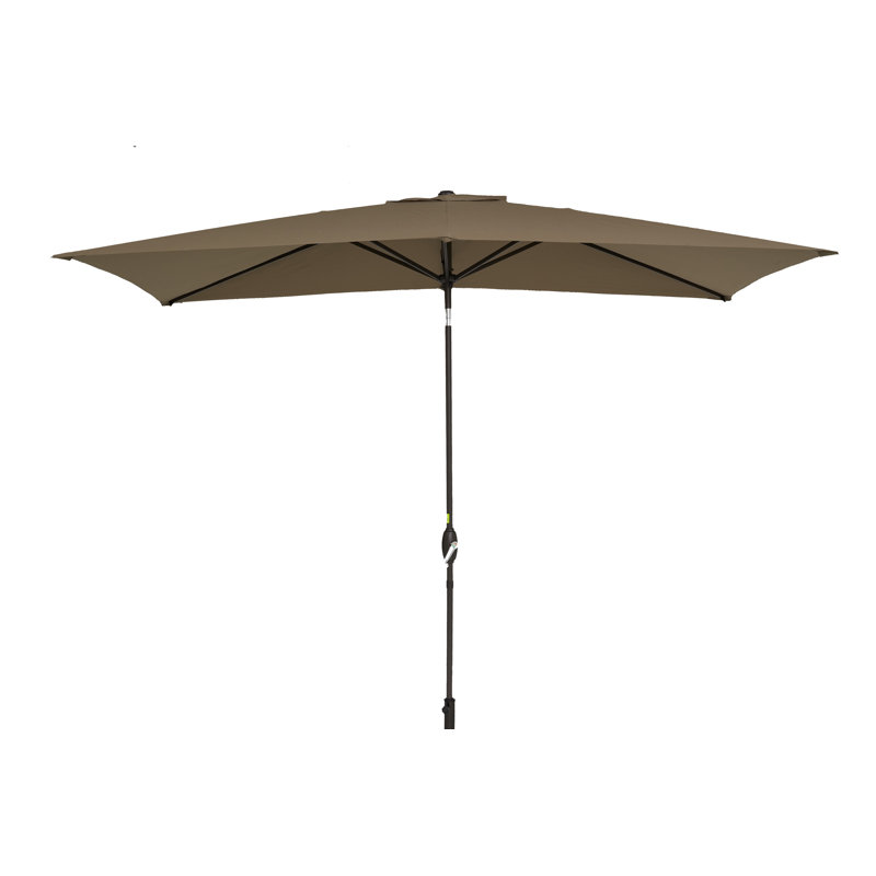 120'' x 84'' Rectangular Market Umbrella, Taupe