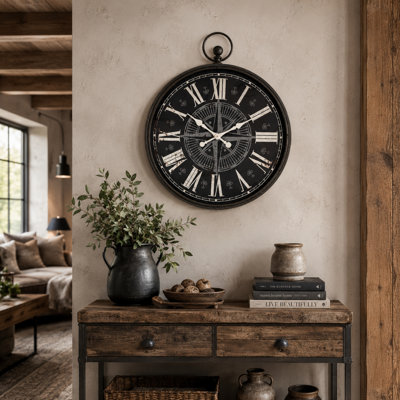 Jan Metal Analog Wall Clock