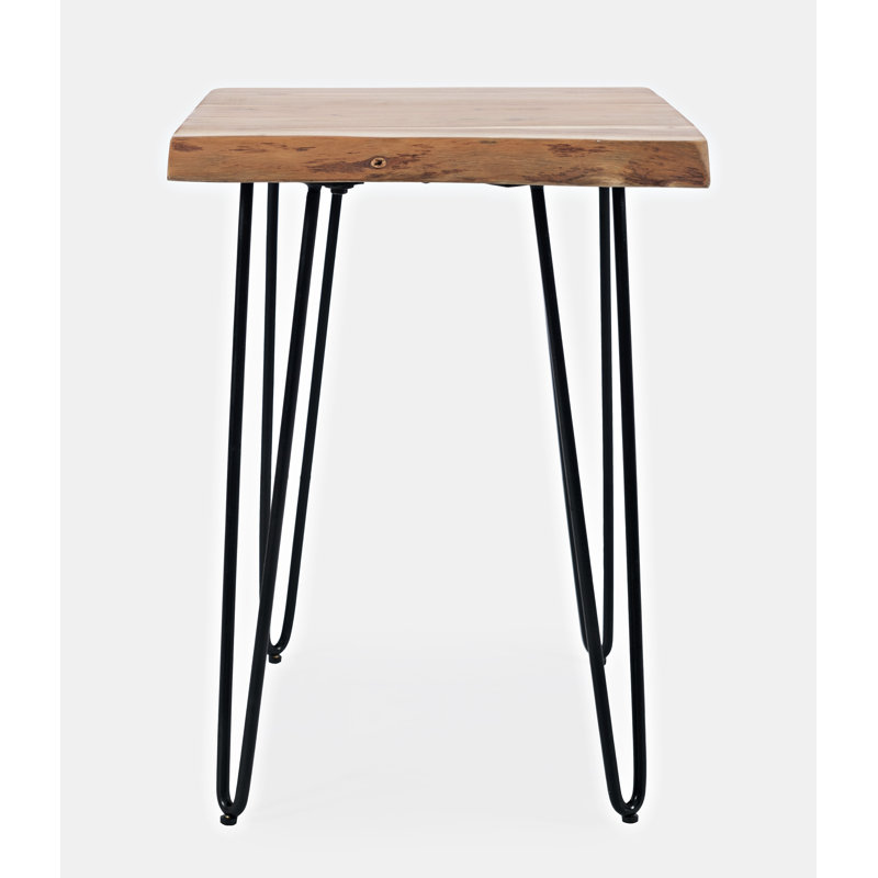 Gordonsville Solid Wood Top End Table, Natural