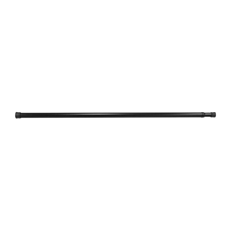 72'' Straight Tension Shower Curtain Rod, Black