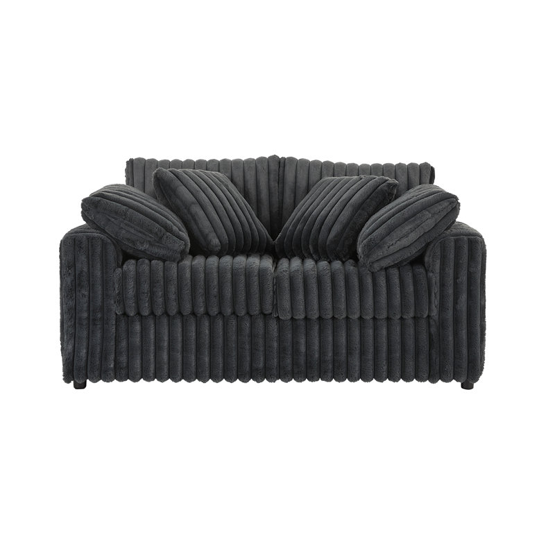  Causeuse rembourrée 24550, gris anthracite Mondo, Gris anthracite Mondo
