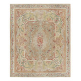 Rug & Kilim’S Oversized Aubusson Style Rug In Beige-Brown With Floral Medallion