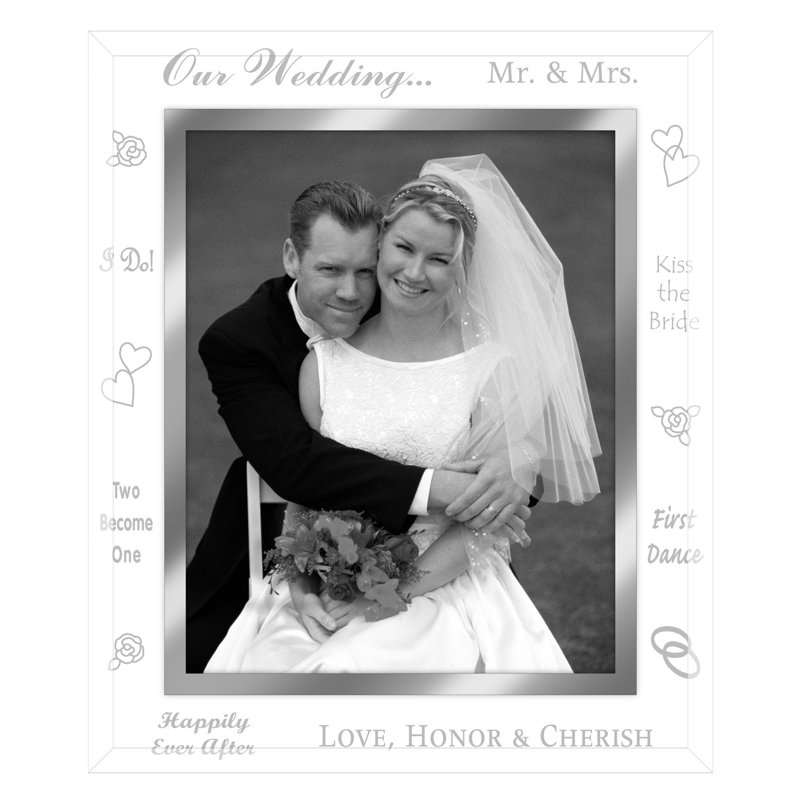 Silver Glass Matte Picture Frame, 8" x 10"