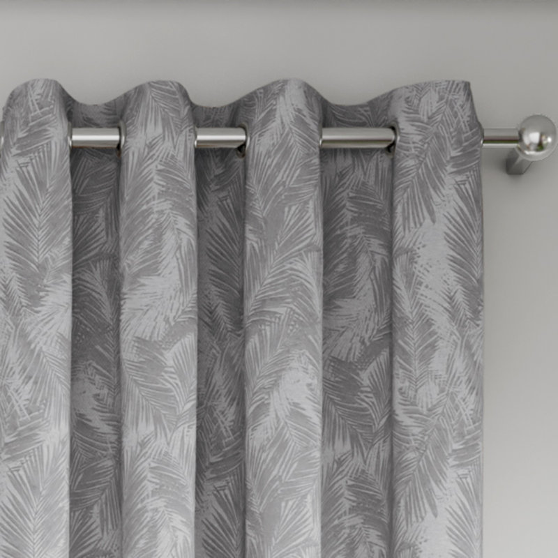 Leaf 52 x 84 Inch, Door Curtain - Pack of 2 Panels, Gray
