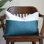 Jeté Boho bleu sarcelle et blanc-114397310-114397311