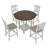 Versatile Foldable Dining Table Set with Storage for Compact Spaces