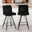 Julie 26" Modern Swivel Velvet Upholatered Counter Stool with Metal Frame-1069573548-1028924957