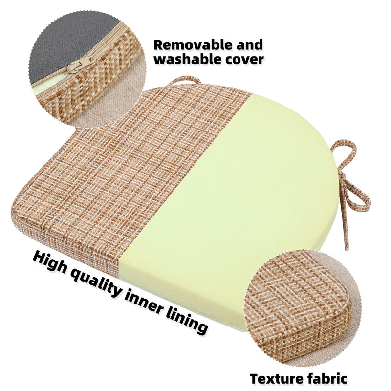 Indoor 1.5'' Chair Pad, Wheat