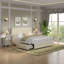 Double Size Upholstered Beds, Modern Platform Bed Frame With Adjustable Headboard And 4 Storage Drawers, Wooden Slats Support, No Box Spring Needed-1534616862