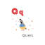 Alphabet Flash Card Q - impression d'art graphique-52837139-52837140-52837146