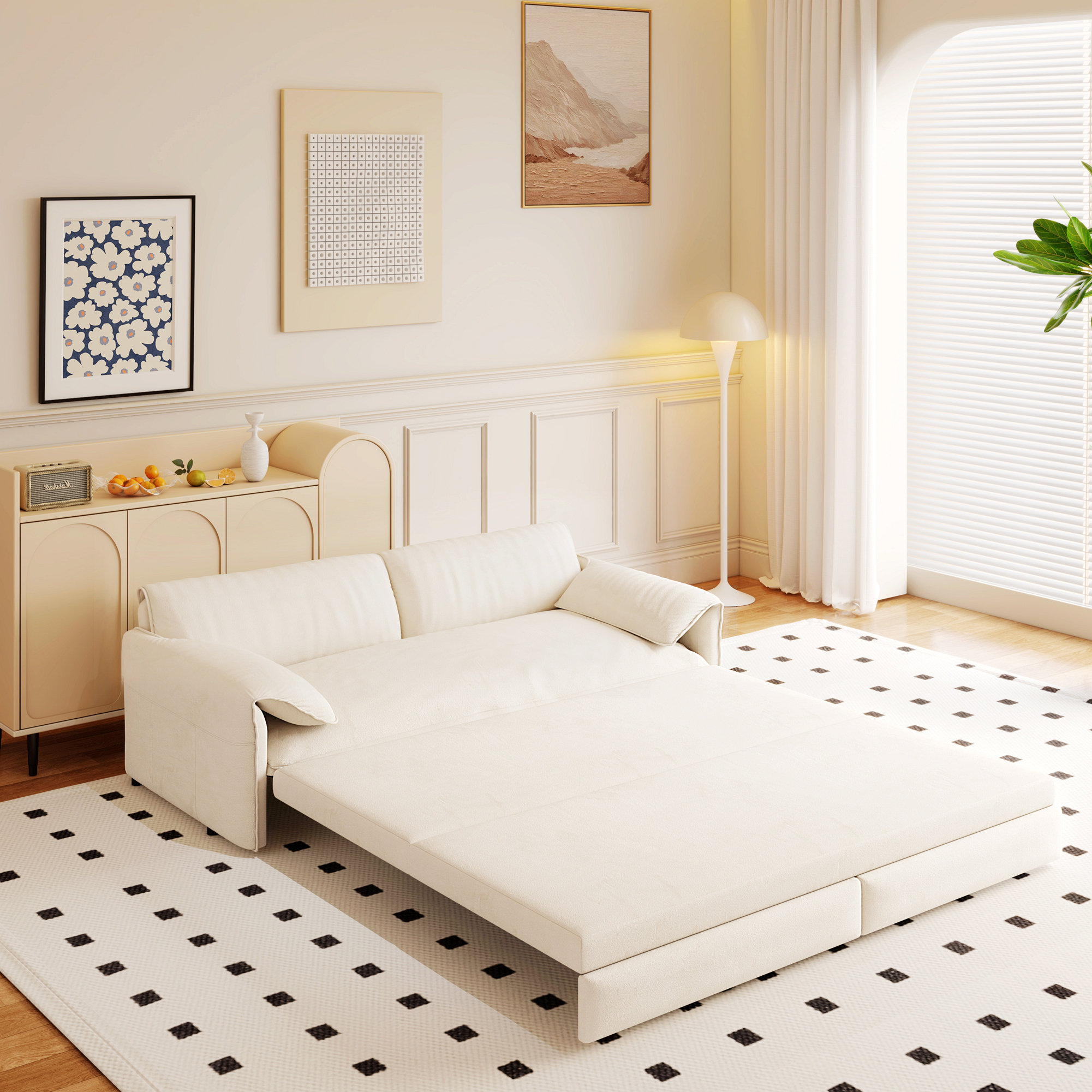 Latitude Run® Pull Out Sofa Bed, 3-In-1 Convertible Sleeper Sofa With ...