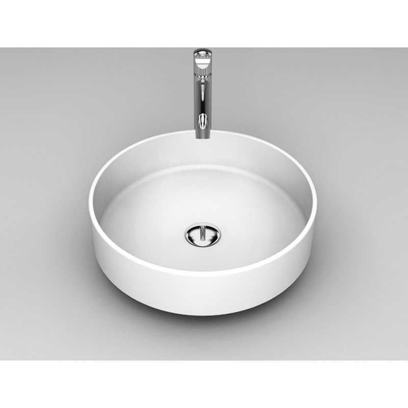 Rho 16.2'' L Bathroom Sink, Starlight White