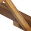 Chaise longue en bois avec coussin