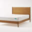 Lit plateforme en bois d'acacia Cohron avec pieds évasés -1940066265-1940066266