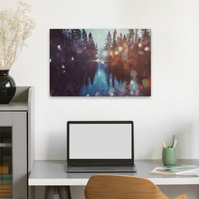 Magical Forest River Reflection Landscape Nature Forest River Photography Digital Art Art Contemporary
