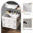24" Floating Bathroom Vanity With Sink-844427494