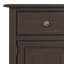 Armoire de rangement en bois massif 51 po à 3 tablettes avec 3 tiroirs de rangement Connaught