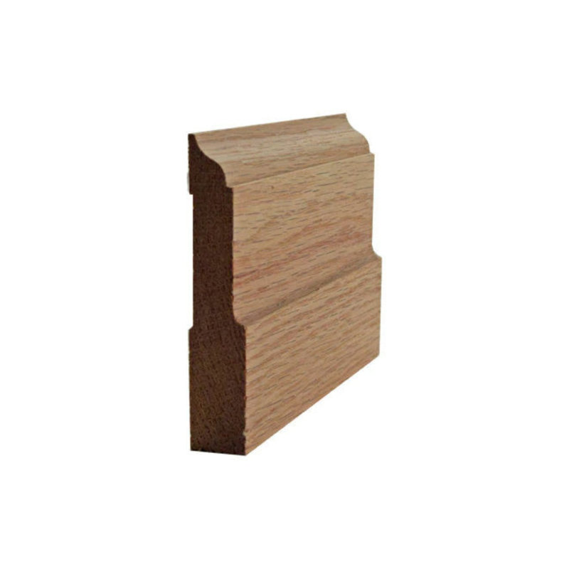 Moulure de plinthe EWBB31 Colonial 3-3 / 4 po de hauteur x 3/4 po. Sans finition, Red Oak