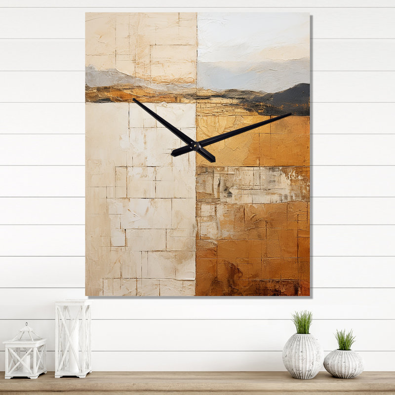 Almanor - Horloge murale formes abstraites, Petit