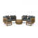 Circular Modular Teak 8 - Person Patio Conversation Sets with Sunbrella® Cushions