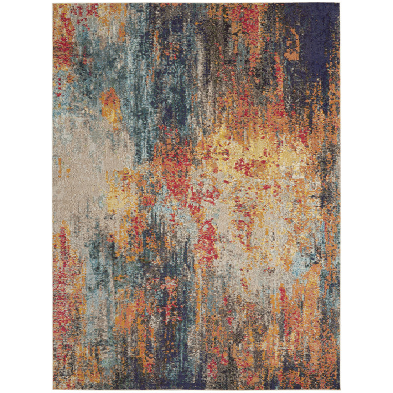 Abstract Indoor Rug, Rectangle 9' x 12'