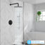 Ensemble de robinet de salle de bain pour salle de bain, pomme de douche à pluie avec douchette 12 po, système de douche mural avec valve à pression équilibrée