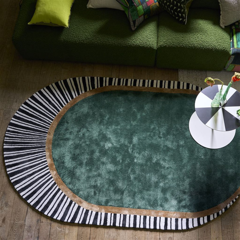 Koshi Oval Rug, Malachite