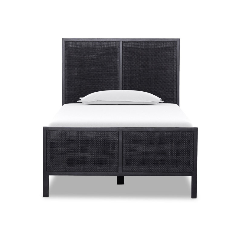 Sydney Bed, Twin, Black Wash W/ Black Cane