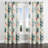 Abstract Velvet Curtains - Green Bahre Grommet Curtain - 1 Panel-238738264-238738270