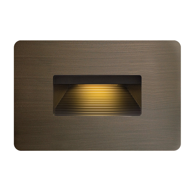 Luna Horizontal 120v 2700K Integrated LED Step Light, Matte Bronze