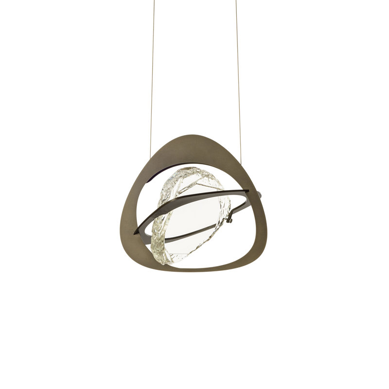 Venn 1 - Light Unique Geometric LED Pendant, Dark Smoke