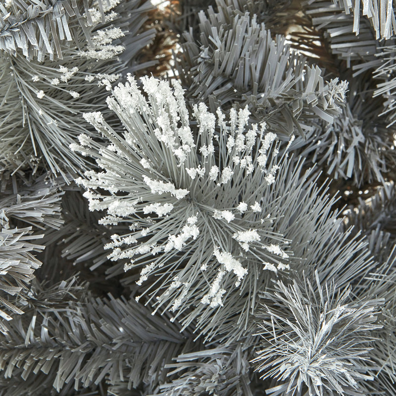 Snow Tipped Artificial Christmas Tree with Stand, 5.91ft H x 3.28ft W x 3.28ft D